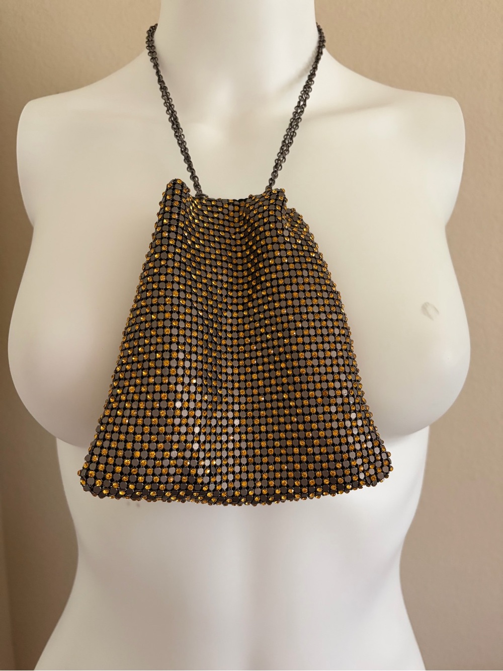 Vintage Topaz Sparkly Mini Bag Purse